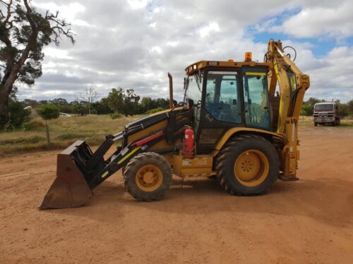 Caterpillar 428 D II adesivi decal 2009